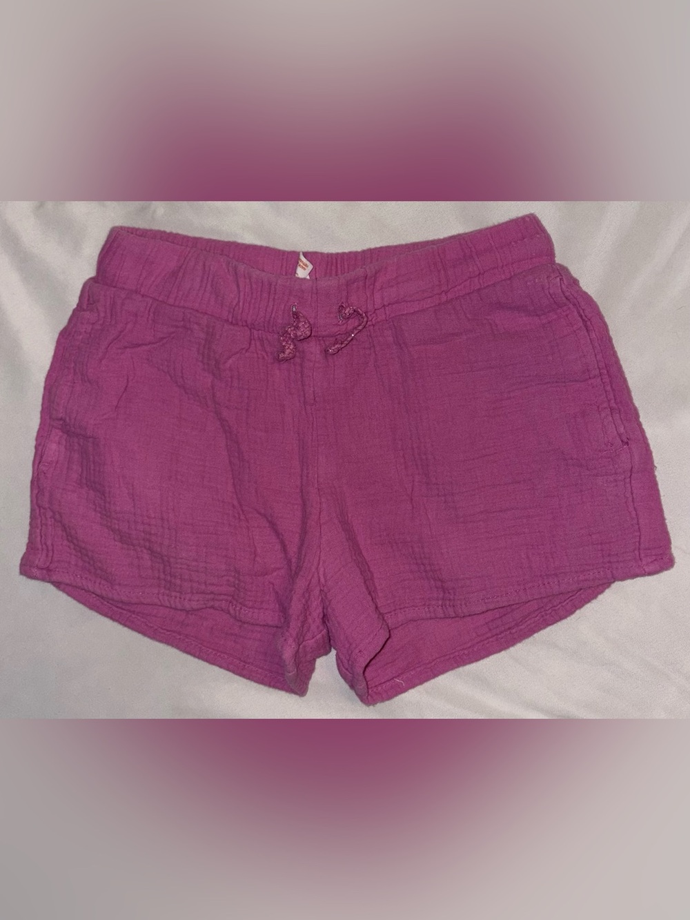 Cat & Jack Purple-Pink Girls' Drawstring Shorts